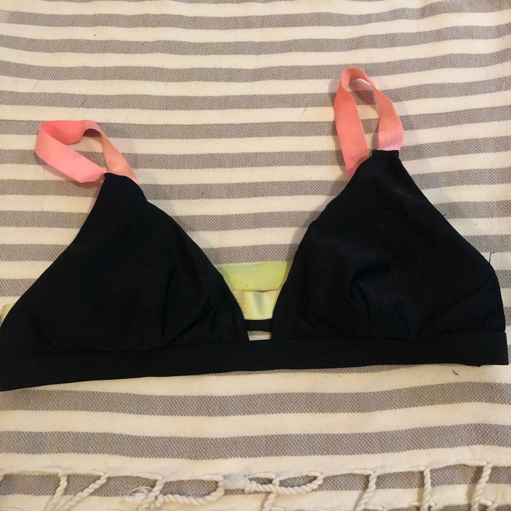 Color Block Bikini Top